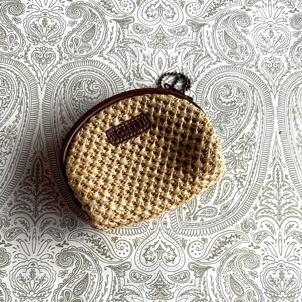 🔥❤️ Free w/ purchase Coin Purse Rossetti Woven Tan Small